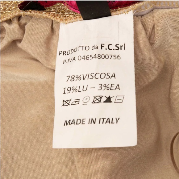 Wide Leg Size Trousers Sheer Pleated Made in Italy - Picture 7 of 8